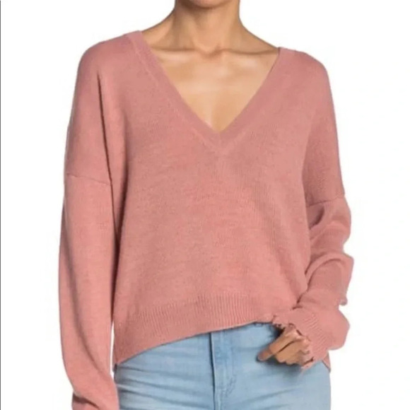 Nation LTD Bijou Adobe Pink Alpaca Blend Sweater Size XS - Picture 2 of 15